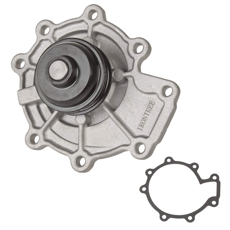 IRONTREE AW4132 Water Pump Kit with Gasket Compatible with 2003-2006 Ford Escape, 2003-2005 Ford Taurus, 2003-2008 Mazda Tribute, 03-06 Mazda MPV, 05-06 Mercury Mariner, 03-05 Mercury Sable, 3.0L V6 - Image 1